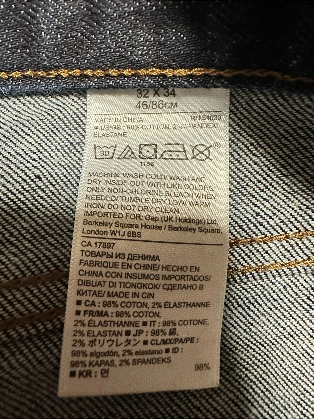Banana Republic Slim Jeans in Washed Dark Blue